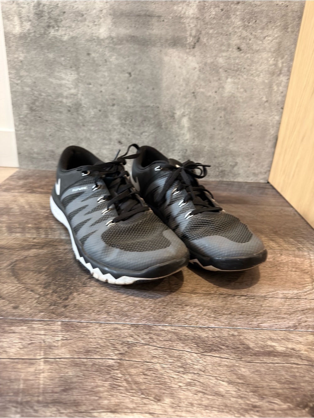 Nike Gray and Black Training Shoes with White Accents